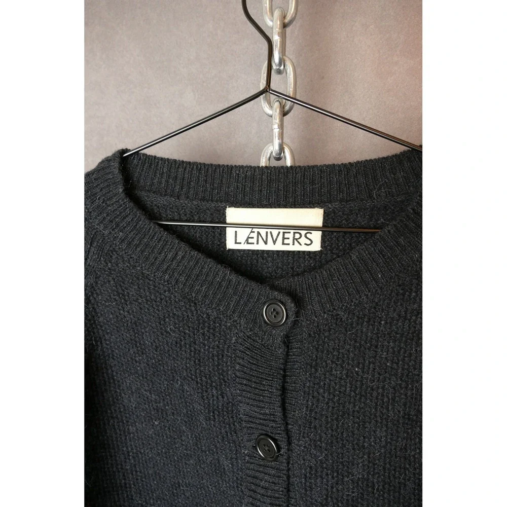 Lenvers CHARLOTTE Round-Neck‎ Cardigan in Merino-Alpaca - Picture 4 of 9